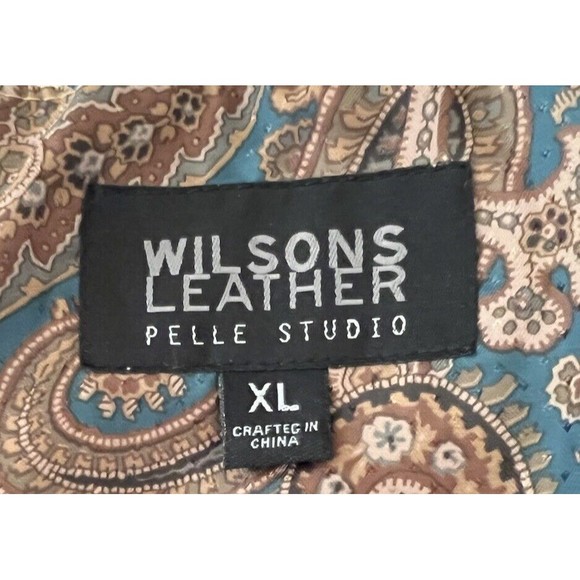 Wilsons Pelle Studio Cream Off White Leather Button Front Jacket Womens Size XL - Picture 3 of 9